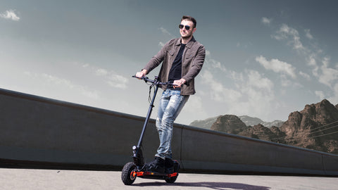 JOYOR S10-S-Z adult electric scooter, 1000W * 2 dual drive motors, 60V 18AH battery, range of 75 kilometers, 10 inch off-road tires, foldable