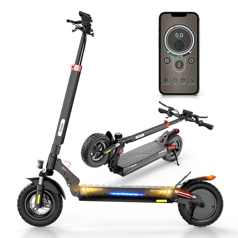 iScooter-iX3 800W Powerful Electric Scooter 40KM Range 10inch Off Road Tire Electric Kick Scooter 10Ah 40KM/H Scooter for Adults