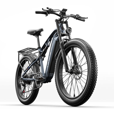 Shengmilo-MX05 Electric Bicycle, 26" Fat Tire, 3 Riding Modes, 500W Motor peak 1000W, 48V 17.5Ah Removable SAMSUNG Battery, Dual Disc Brakes, Full Suspension