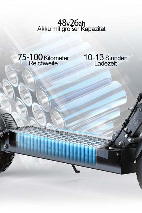 JOYOR Y8-S electric scooter, 500W motor, maximum driving distance 100km, ABE