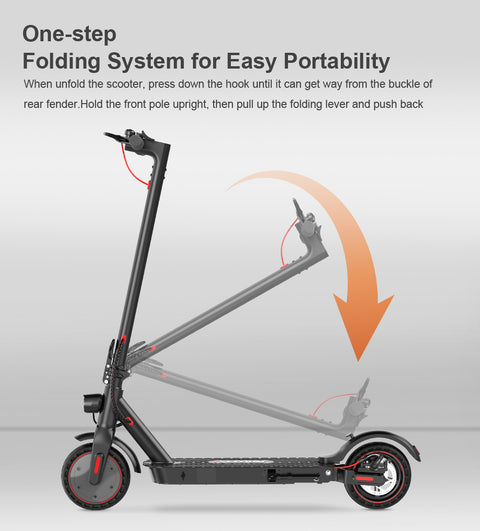 iScooter-i9Pro Adult Electric Scooter 350W 7.5Ah Powerful E-Scooter 30km Max Range 30km/h Speed City commuting EScooter With APP